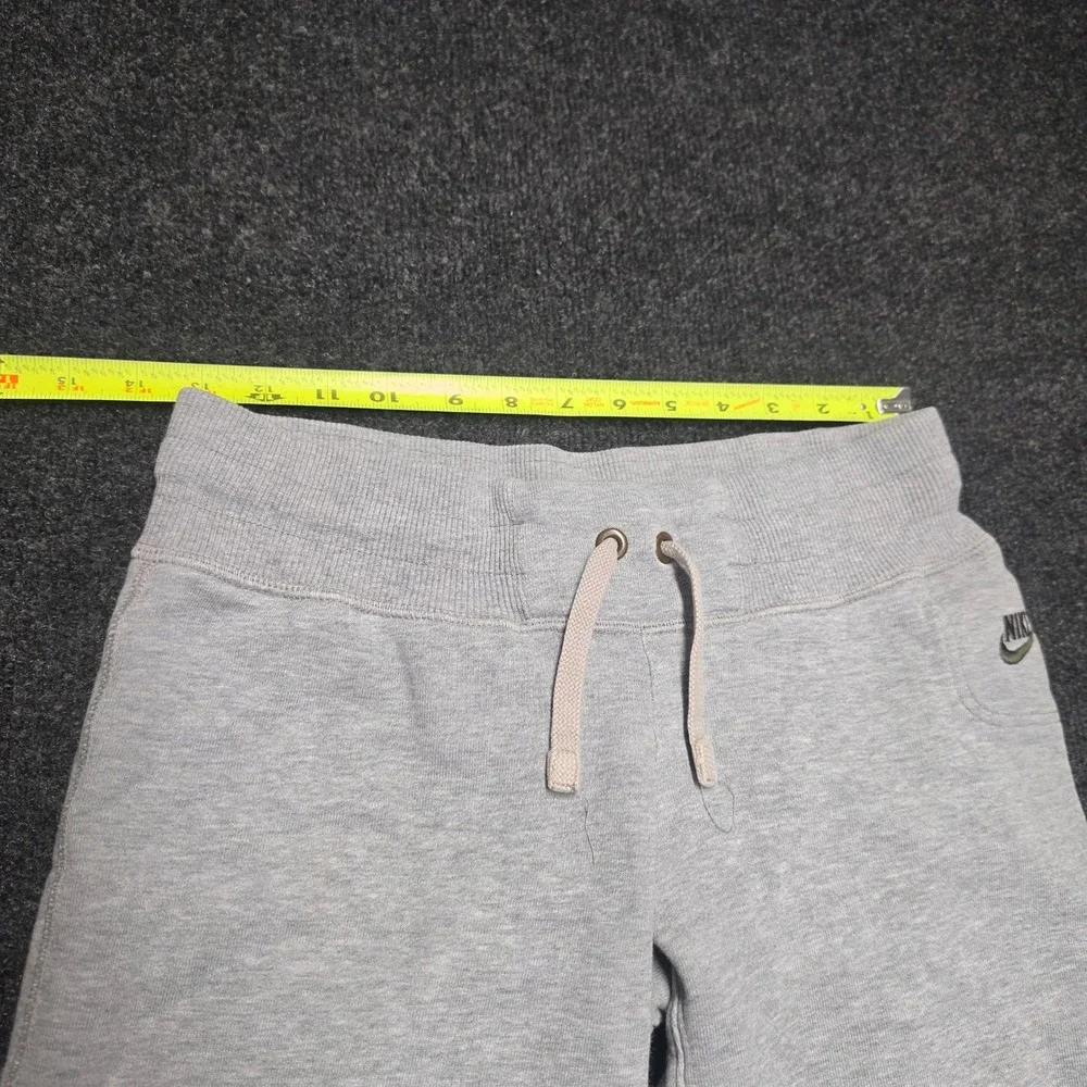Nike Womens Gray French Terry Sweat Shorts XS Drawstring Athletic Loungewear